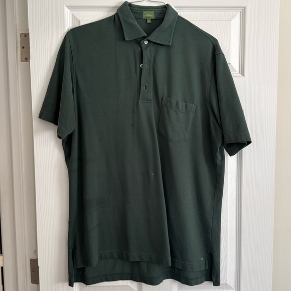 Sid Mashburn Men’s Used Short-Sleeved Polo in Pale Green Pique - Picture 1 of 4